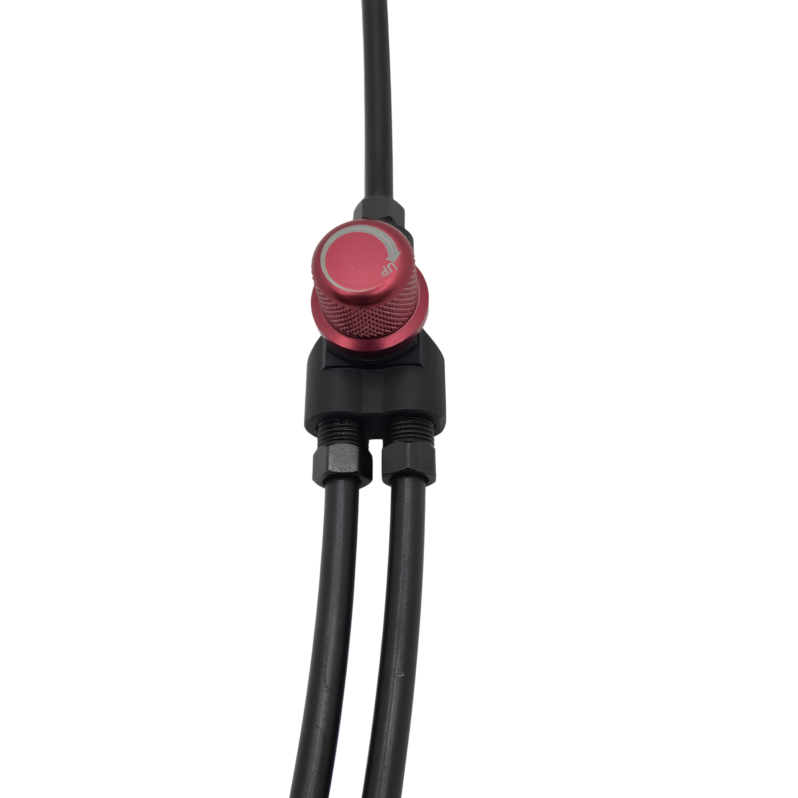 Distribuidor Hidráulico Outbraker Double Booster Road Shield PRO N Frenado 1 Mano Negro