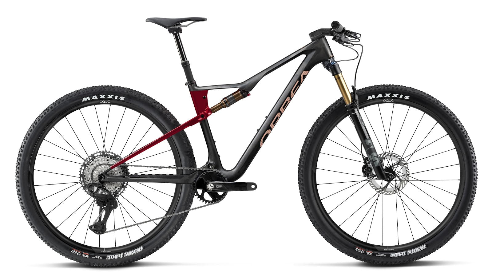 Orbea Oiz M-Pro 2026 Diamond Carbon View Matt/Cherry Red Gloss