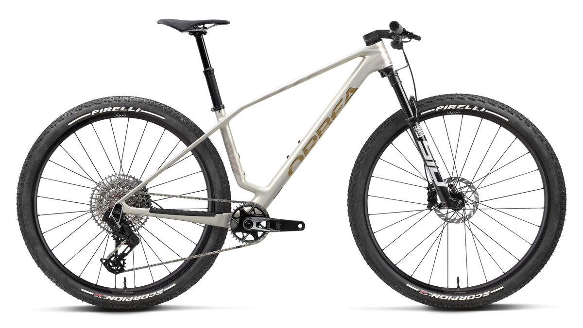 Bicicletas MTB XC Orbea Alma M-TEAM AXS 2027 Golden White/Titan Gold Matt