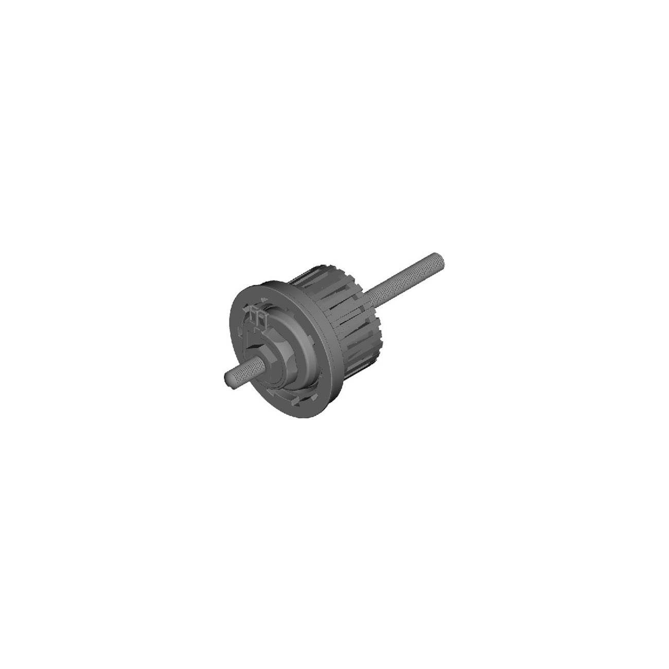 Conjunto Interno Shimano DH-C6000-2R 140mm Plata