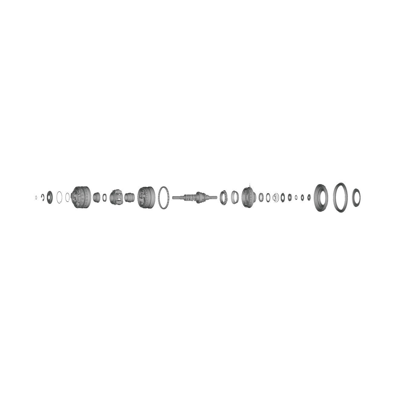 Conjunto Interno Shimano SG-S7051-11 187mm Plata