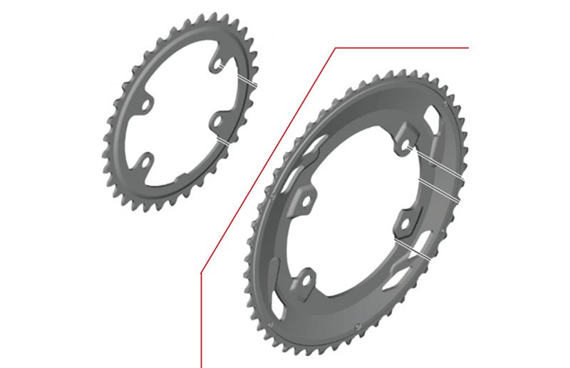 Plato Shimano Cues FC-U6030 Negro