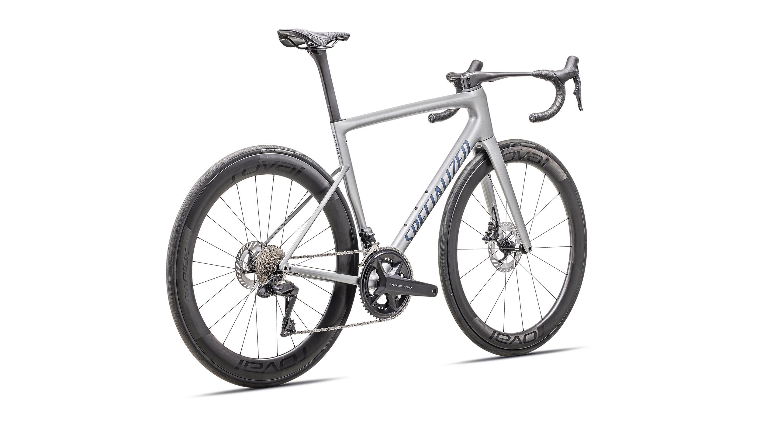 Tarmac SL8 Pro Ultegra Di2 Specialized 2025 Gloss Liquid Silver/Satin Blue Pearl Over Black Liquid Metal #3
