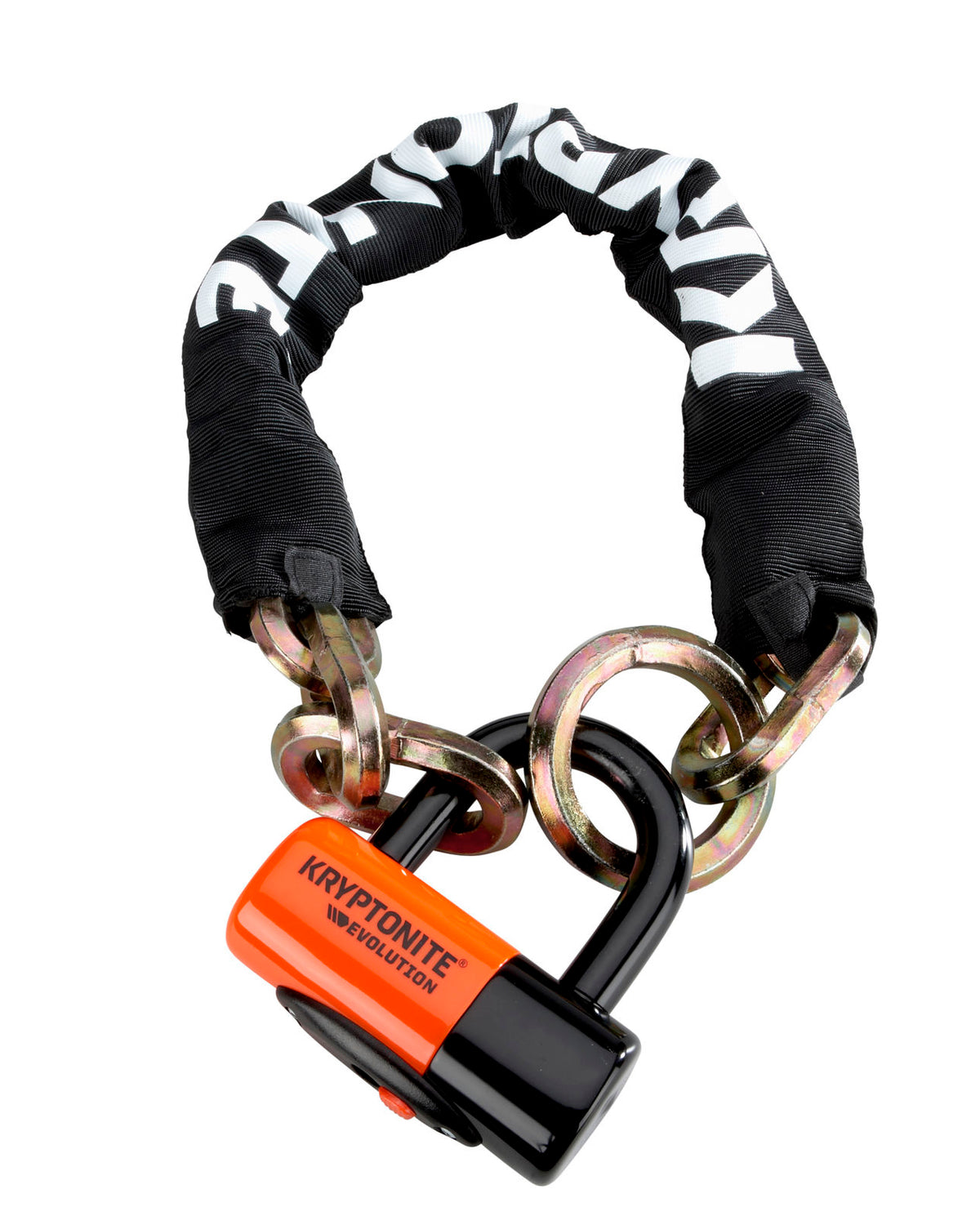 Kryptonite Cadena Antirrobo New York Noose W Evs4 12mmx75cm Disc 14mm Negro/Naranja