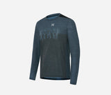 Hiru Lab Merino Langarm-T-Shirt Herren Blau
