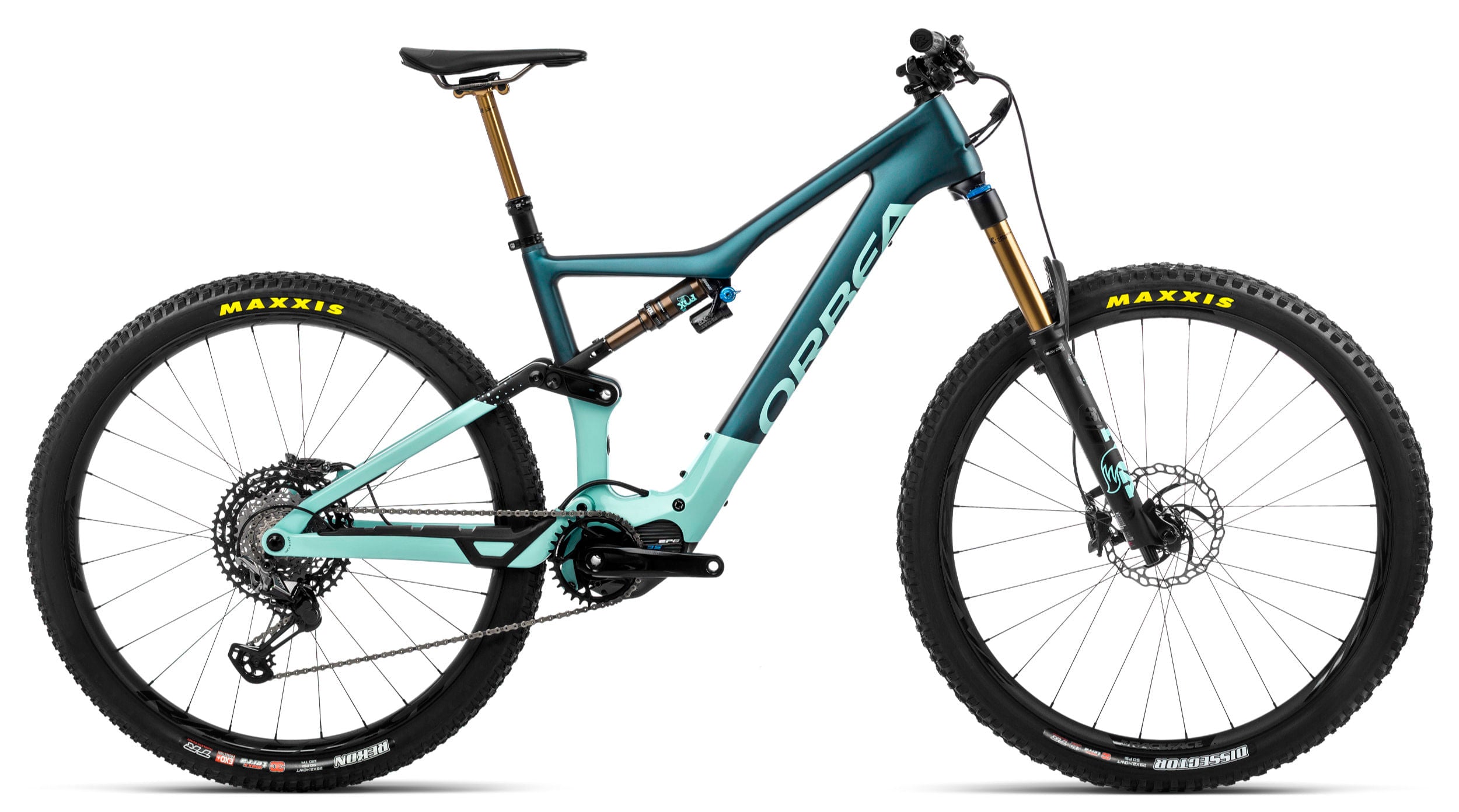Orbea Rise M-Team 2022 Ice Green Gloss/Ocean Matte