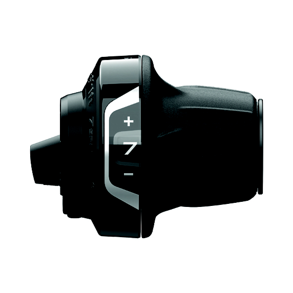 Mando Cambio Derecho Shimano SL-RV400-7R-LSET SA Revoshift Abrazadera 7v Optical Gear Display Negro